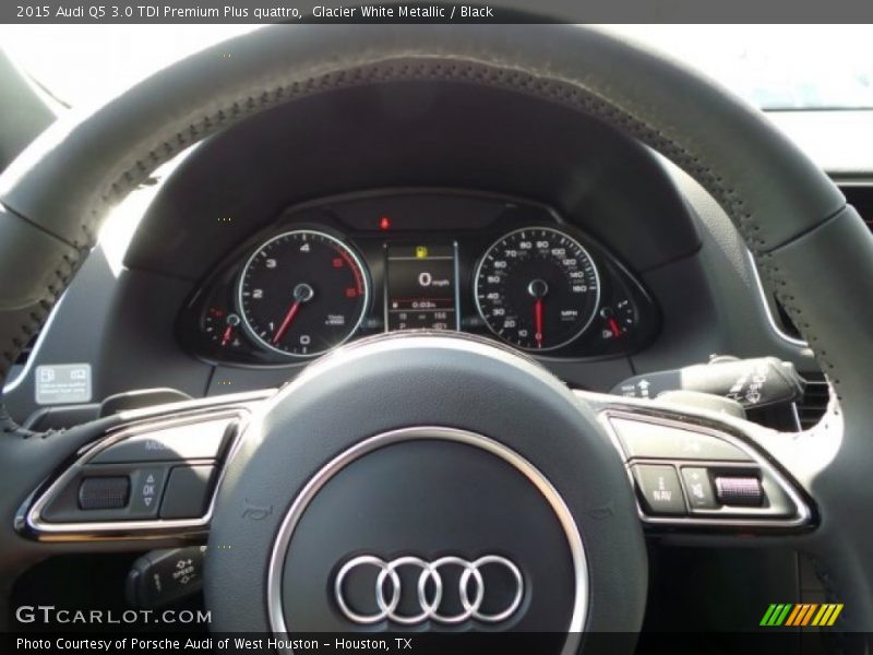 Glacier White Metallic / Black 2015 Audi Q5 3.0 TDI Premium Plus quattro