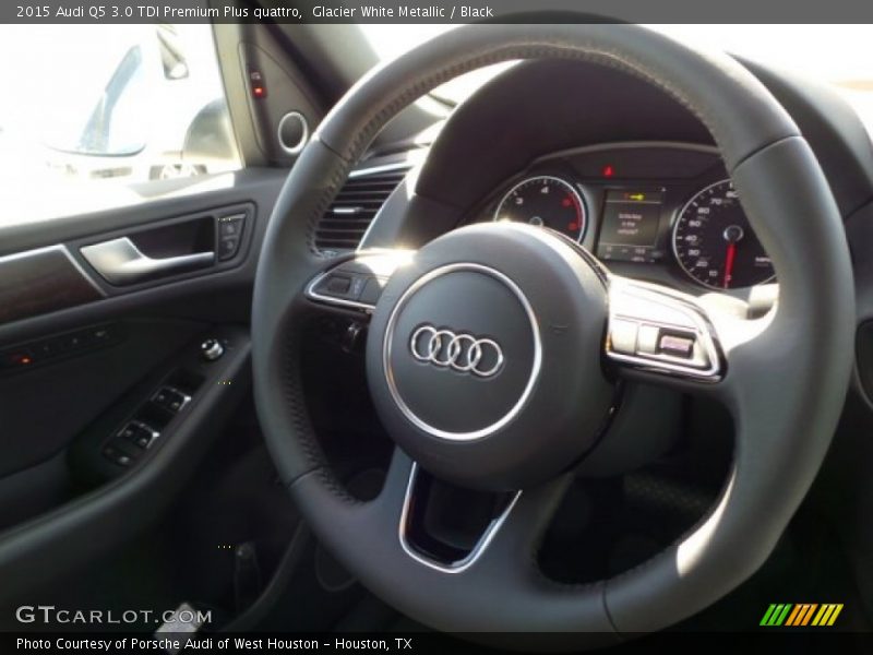 Glacier White Metallic / Black 2015 Audi Q5 3.0 TDI Premium Plus quattro