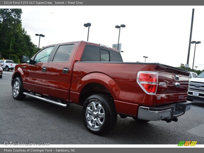 Sunset / Steel Grey 2014 Ford F150 XLT SuperCrew