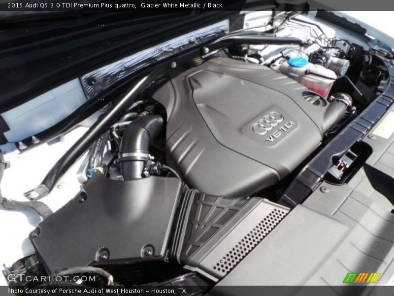 Glacier White Metallic / Black 2015 Audi Q5 3.0 TDI Premium Plus quattro