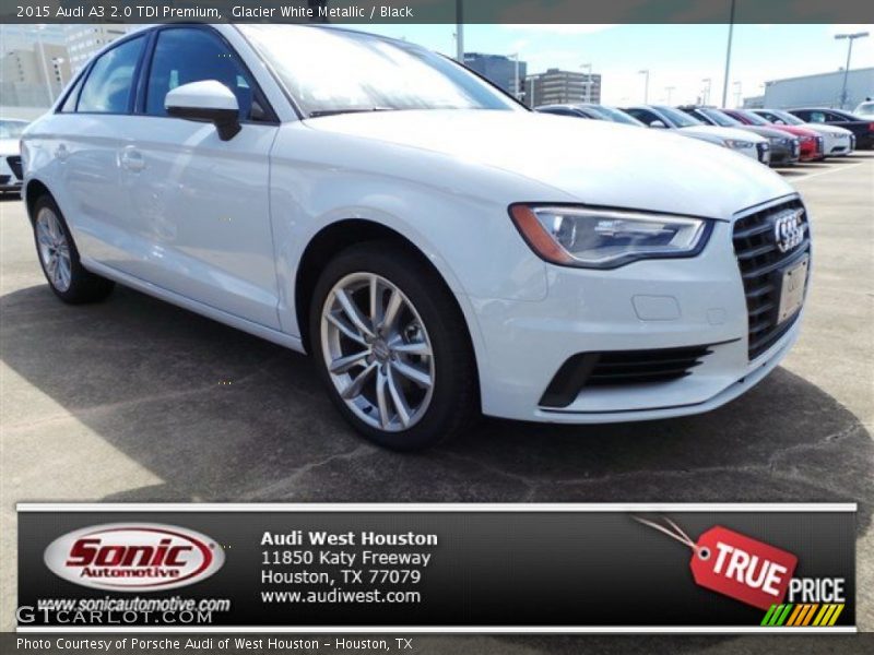 Glacier White Metallic / Black 2015 Audi A3 2.0 TDI Premium