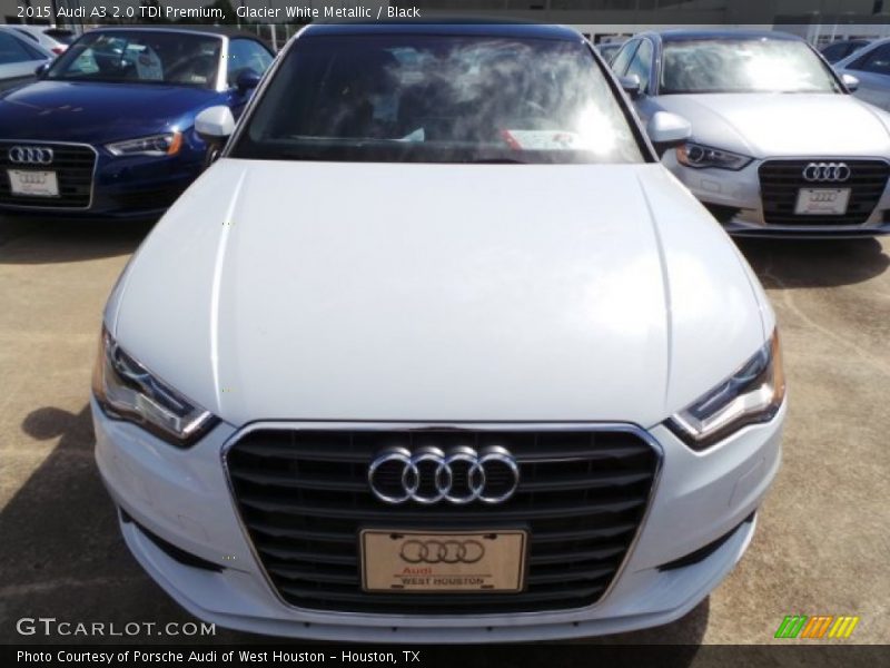 Glacier White Metallic / Black 2015 Audi A3 2.0 TDI Premium