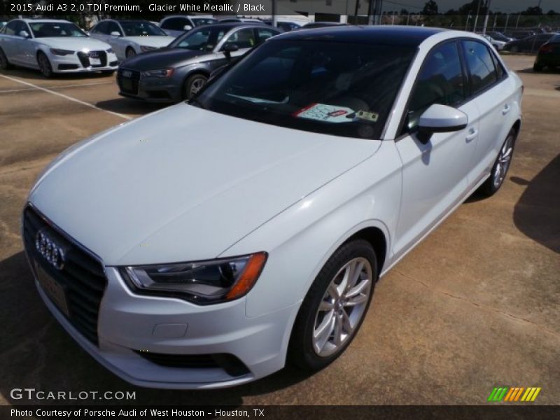 Glacier White Metallic / Black 2015 Audi A3 2.0 TDI Premium