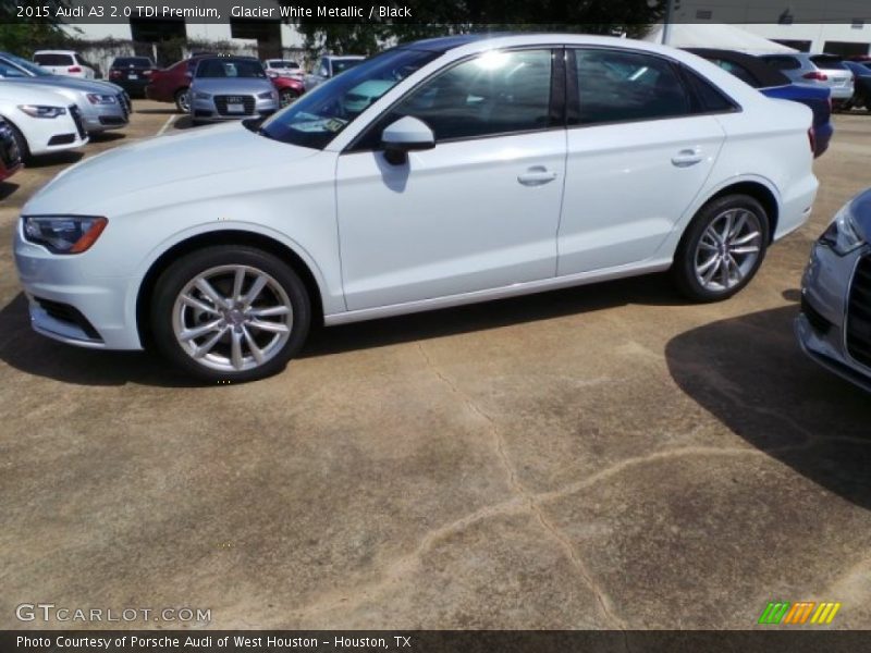 Glacier White Metallic / Black 2015 Audi A3 2.0 TDI Premium