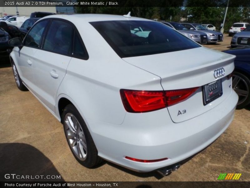 Glacier White Metallic / Black 2015 Audi A3 2.0 TDI Premium