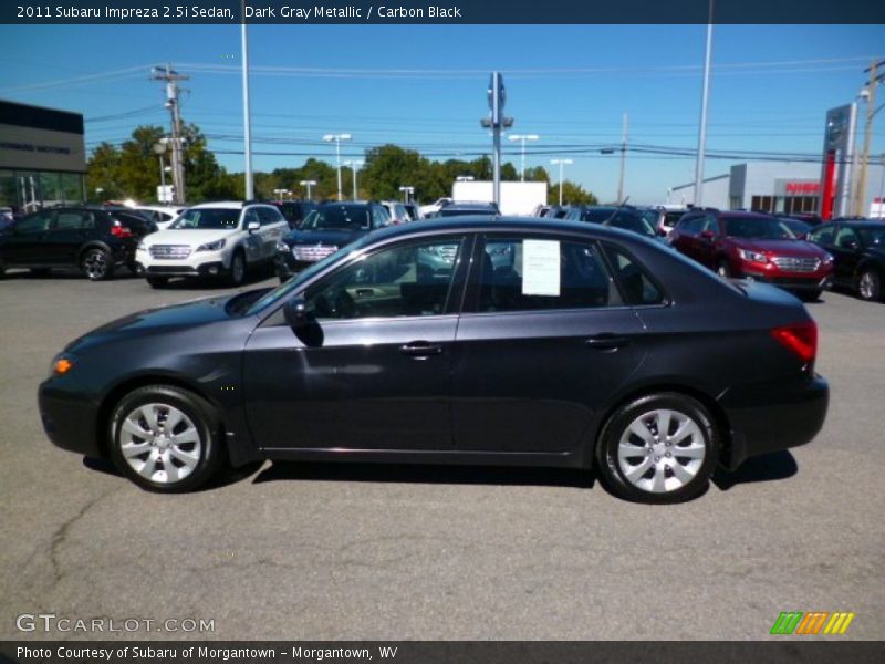 Dark Gray Metallic / Carbon Black 2011 Subaru Impreza 2.5i Sedan