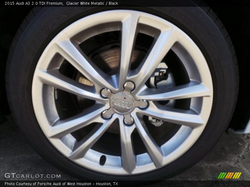 Glacier White Metallic / Black 2015 Audi A3 2.0 TDI Premium