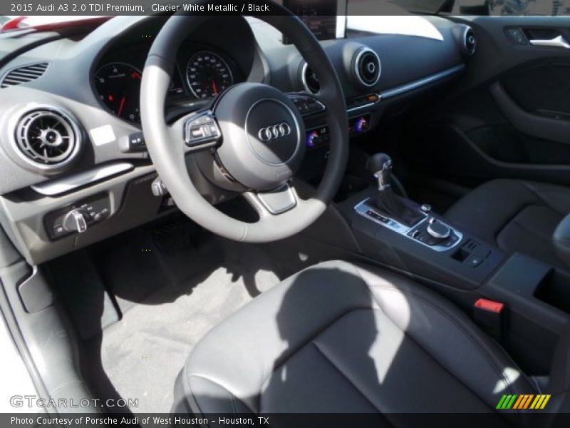 Glacier White Metallic / Black 2015 Audi A3 2.0 TDI Premium