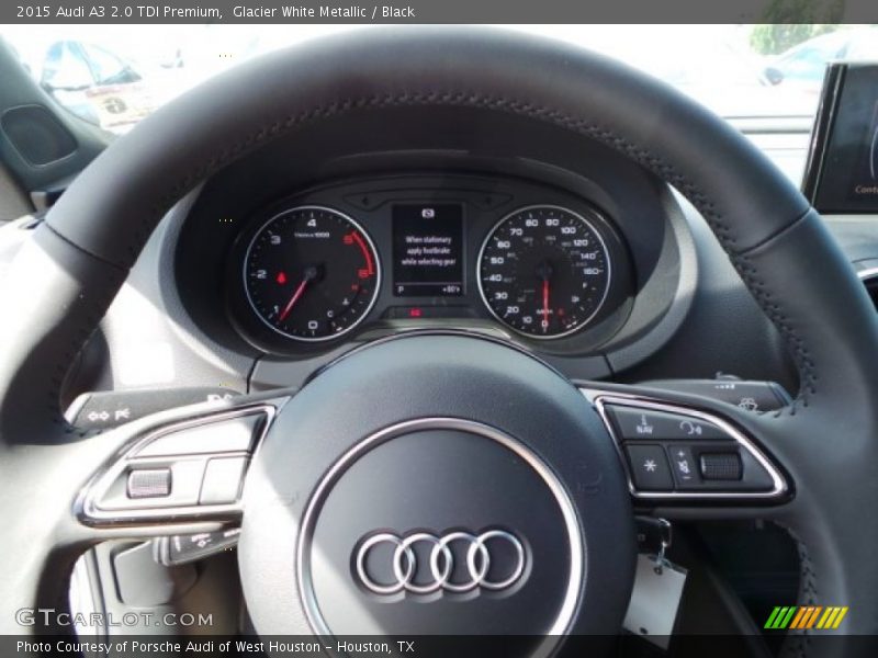 Glacier White Metallic / Black 2015 Audi A3 2.0 TDI Premium
