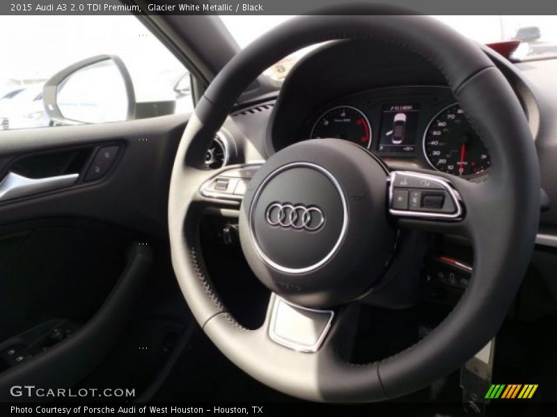 Glacier White Metallic / Black 2015 Audi A3 2.0 TDI Premium