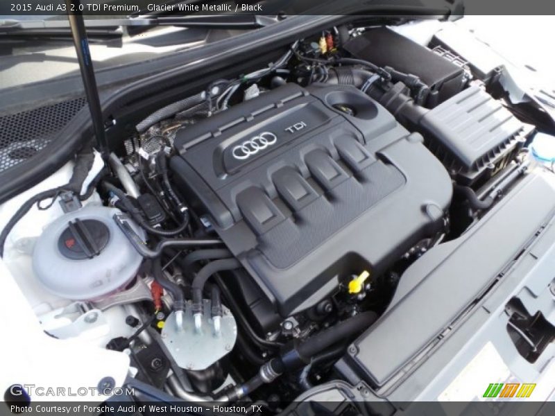 Glacier White Metallic / Black 2015 Audi A3 2.0 TDI Premium