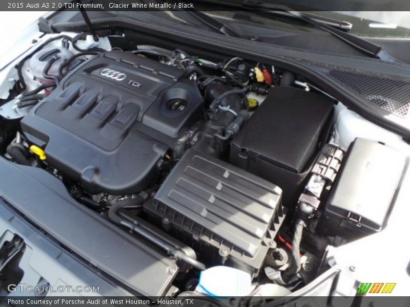 Glacier White Metallic / Black 2015 Audi A3 2.0 TDI Premium