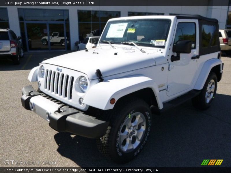 Bright White / Black 2015 Jeep Wrangler Sahara 4x4