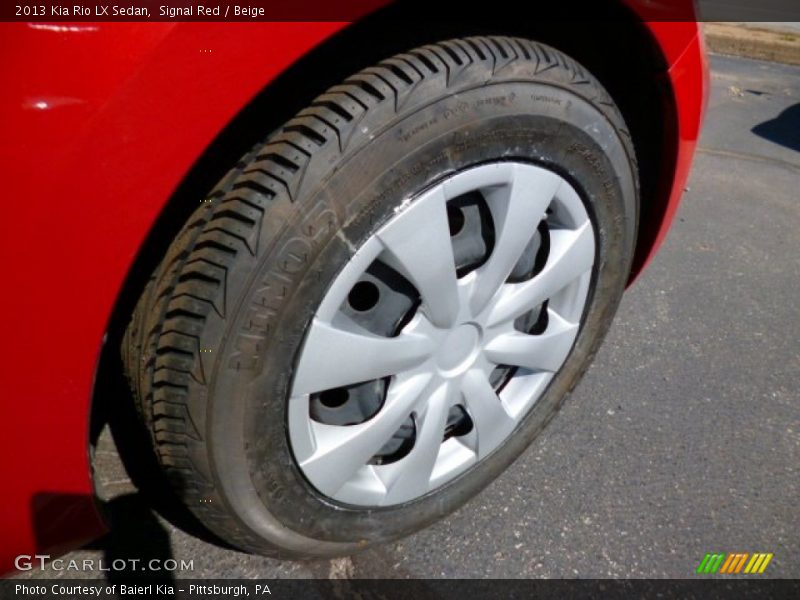 Signal Red / Beige 2013 Kia Rio LX Sedan