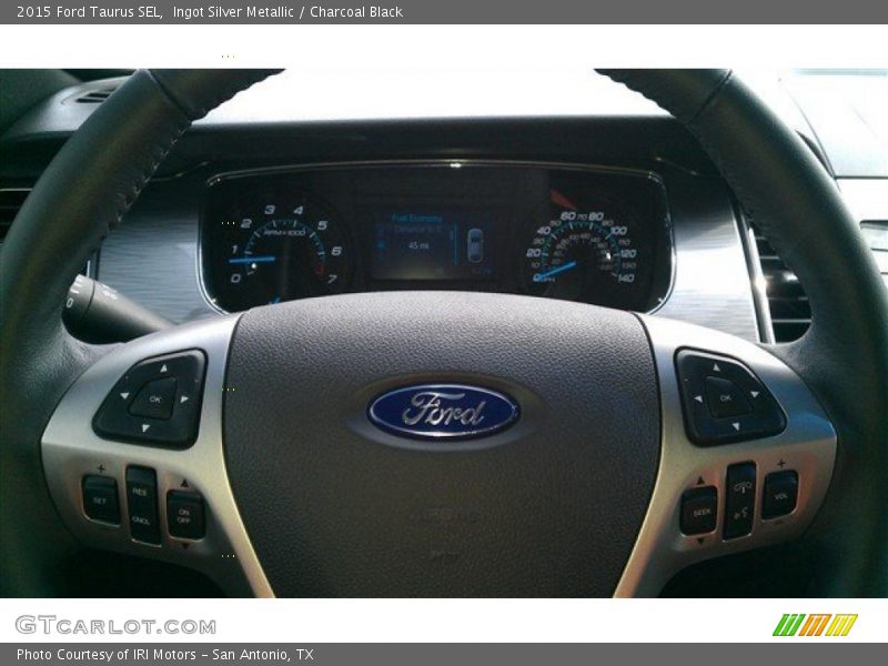Ingot Silver Metallic / Charcoal Black 2015 Ford Taurus SEL