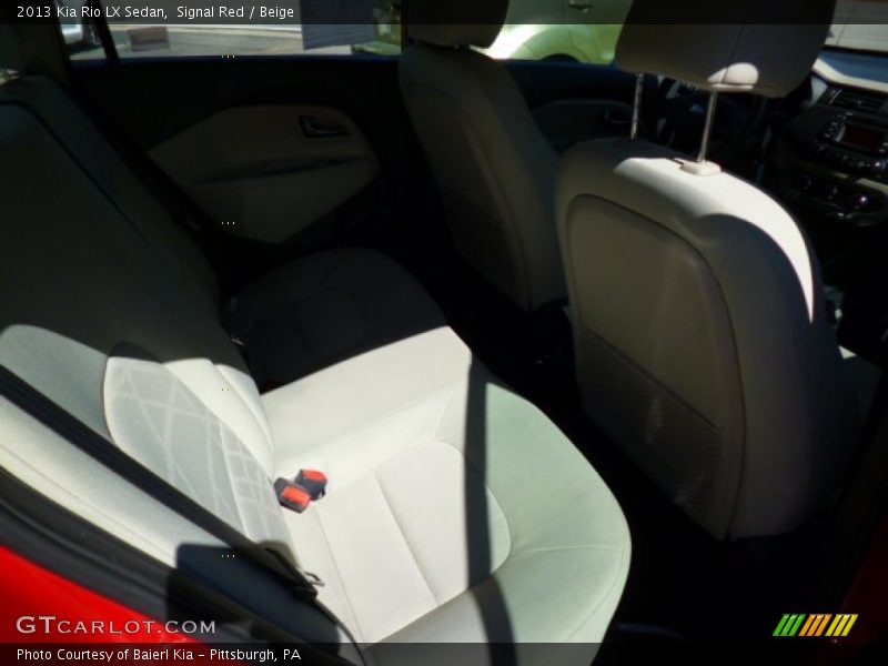 Signal Red / Beige 2013 Kia Rio LX Sedan