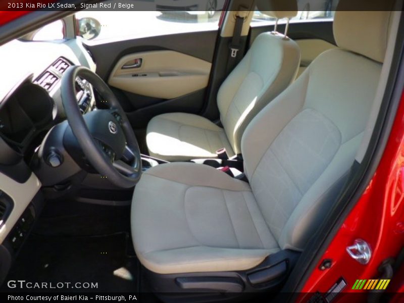 Signal Red / Beige 2013 Kia Rio LX Sedan