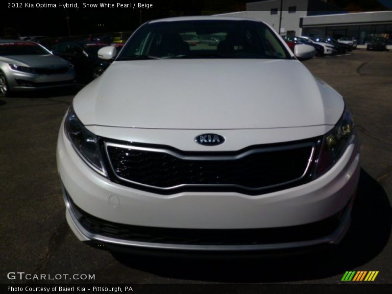 Snow White Pearl / Beige 2012 Kia Optima Hybrid