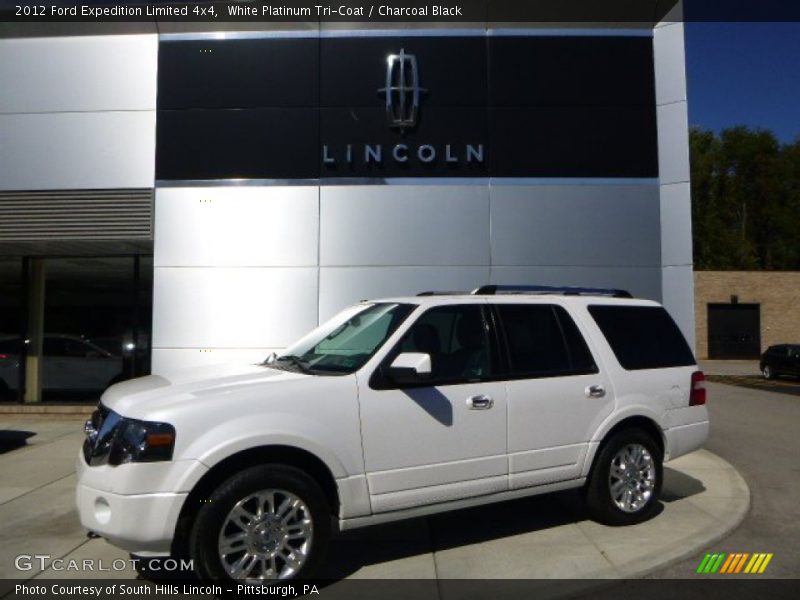 White Platinum Tri-Coat / Charcoal Black 2012 Ford Expedition Limited 4x4