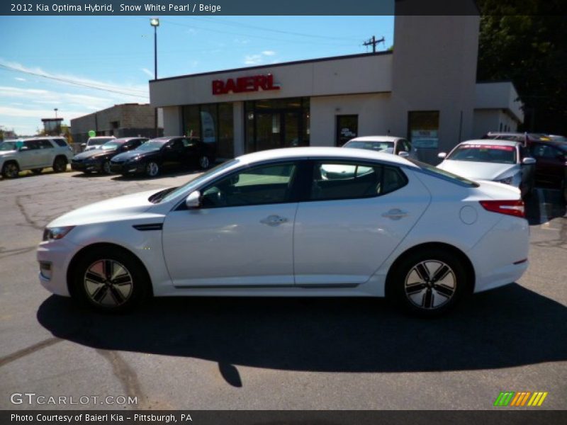 Snow White Pearl / Beige 2012 Kia Optima Hybrid