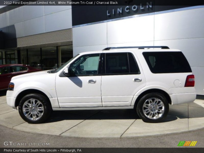 White Platinum Tri-Coat / Charcoal Black 2012 Ford Expedition Limited 4x4