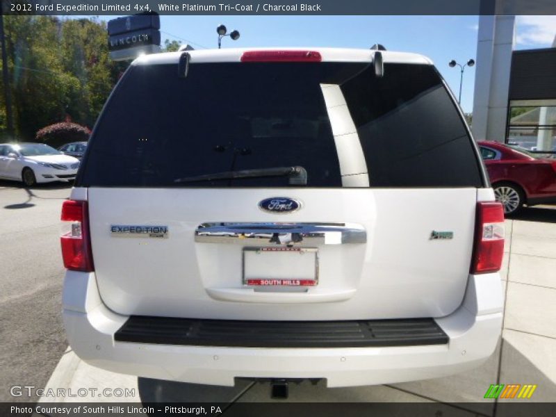 White Platinum Tri-Coat / Charcoal Black 2012 Ford Expedition Limited 4x4