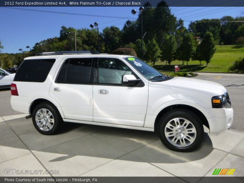 White Platinum Tri-Coat / Charcoal Black 2012 Ford Expedition Limited 4x4