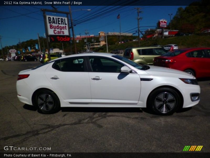 Snow White Pearl / Beige 2012 Kia Optima Hybrid