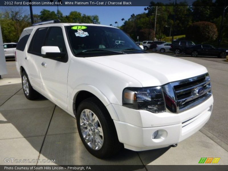 White Platinum Tri-Coat / Charcoal Black 2012 Ford Expedition Limited 4x4