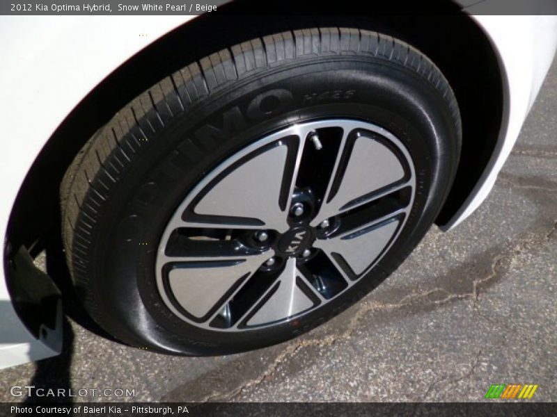 Snow White Pearl / Beige 2012 Kia Optima Hybrid
