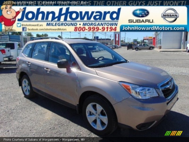 Burnished Bronze Metallic / Black 2015 Subaru Forester 2.5i