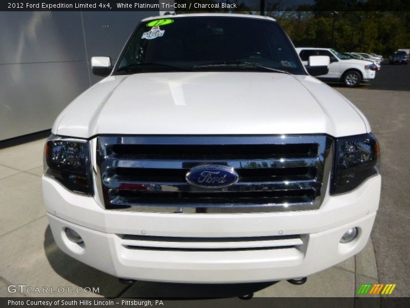 White Platinum Tri-Coat / Charcoal Black 2012 Ford Expedition Limited 4x4
