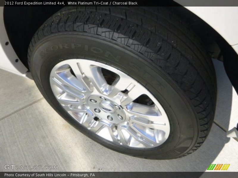 White Platinum Tri-Coat / Charcoal Black 2012 Ford Expedition Limited 4x4