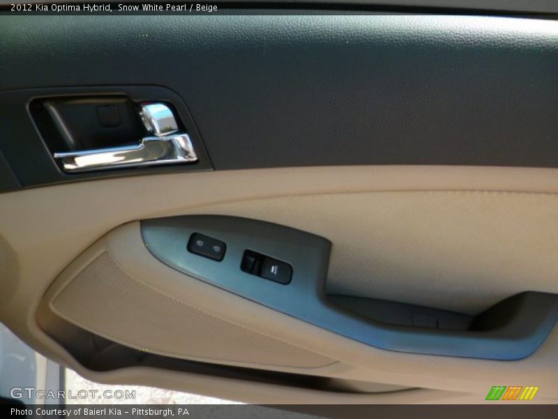 Snow White Pearl / Beige 2012 Kia Optima Hybrid