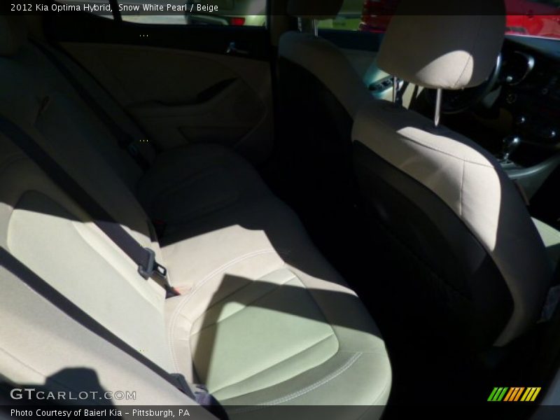 Snow White Pearl / Beige 2012 Kia Optima Hybrid