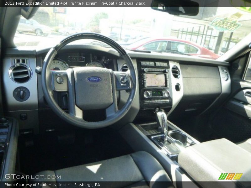 White Platinum Tri-Coat / Charcoal Black 2012 Ford Expedition Limited 4x4