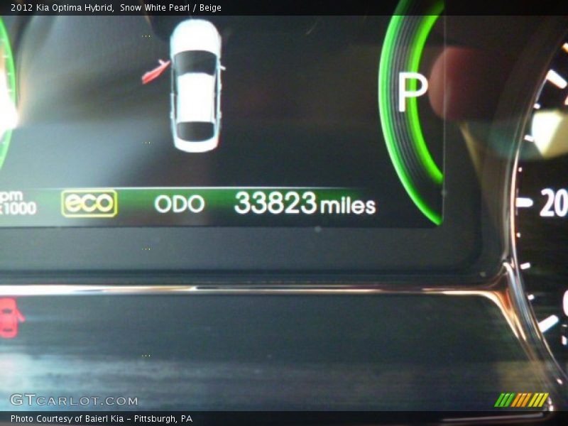 Snow White Pearl / Beige 2012 Kia Optima Hybrid