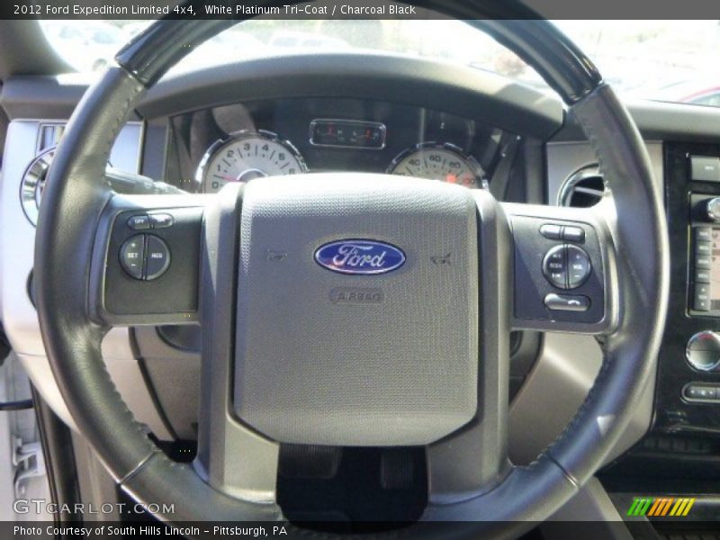 White Platinum Tri-Coat / Charcoal Black 2012 Ford Expedition Limited 4x4