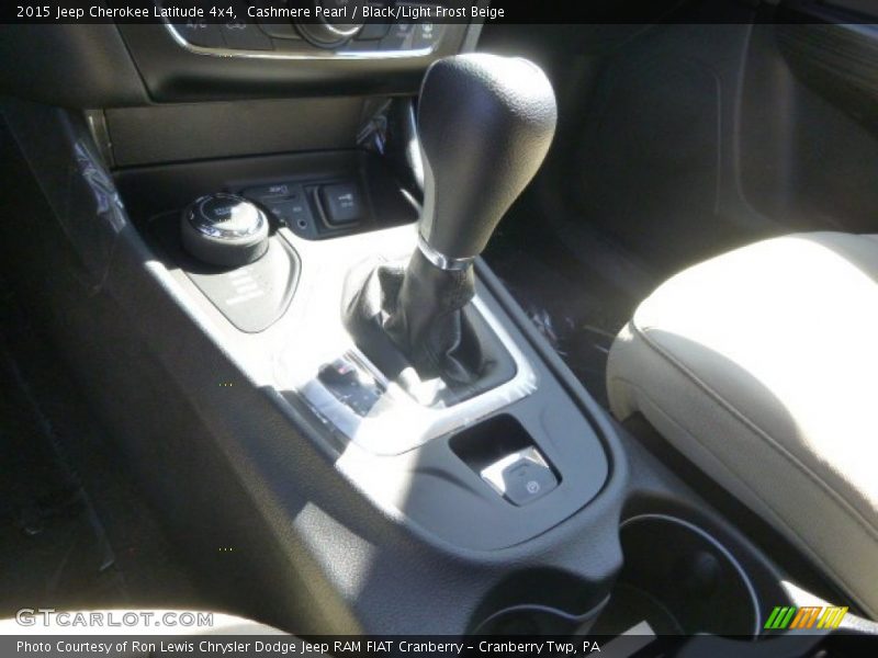 Cashmere Pearl / Black/Light Frost Beige 2015 Jeep Cherokee Latitude 4x4