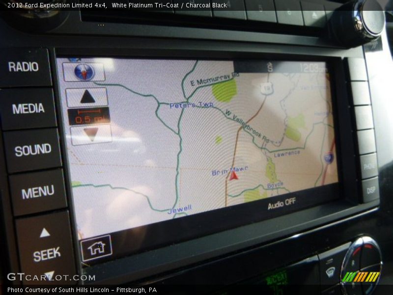 White Platinum Tri-Coat / Charcoal Black 2012 Ford Expedition Limited 4x4
