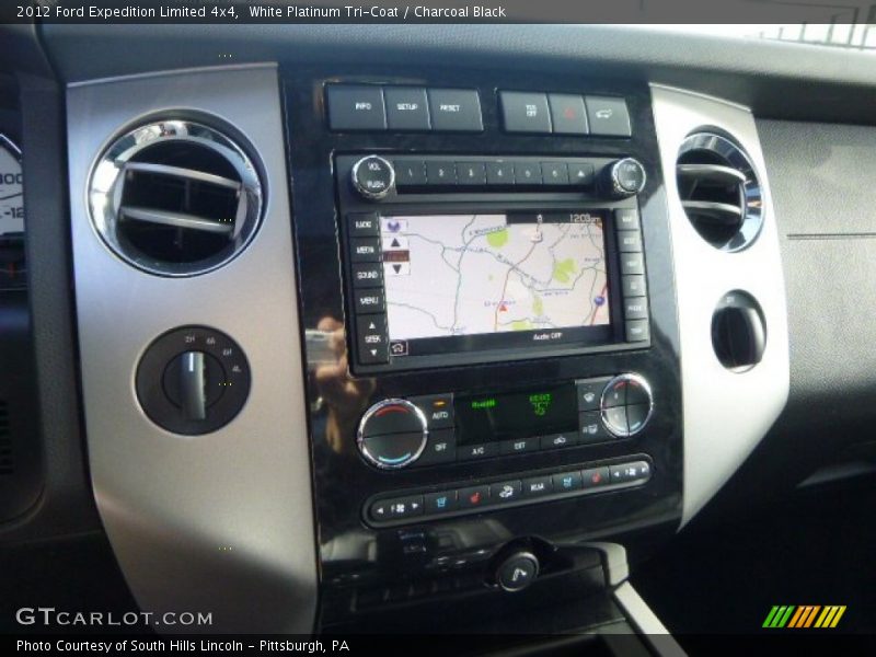 White Platinum Tri-Coat / Charcoal Black 2012 Ford Expedition Limited 4x4