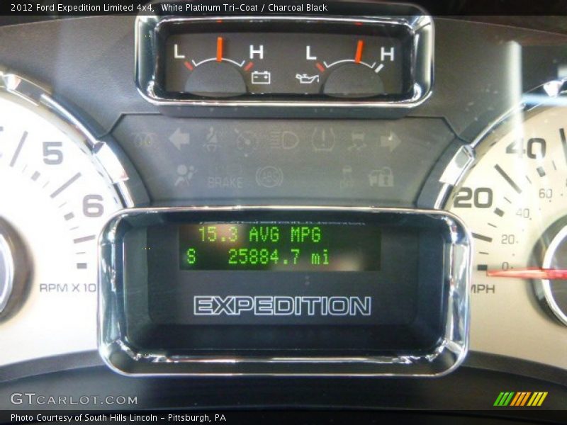White Platinum Tri-Coat / Charcoal Black 2012 Ford Expedition Limited 4x4