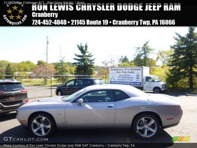 Billet Silver Metallic / Black 2015 Dodge Challenger R/T