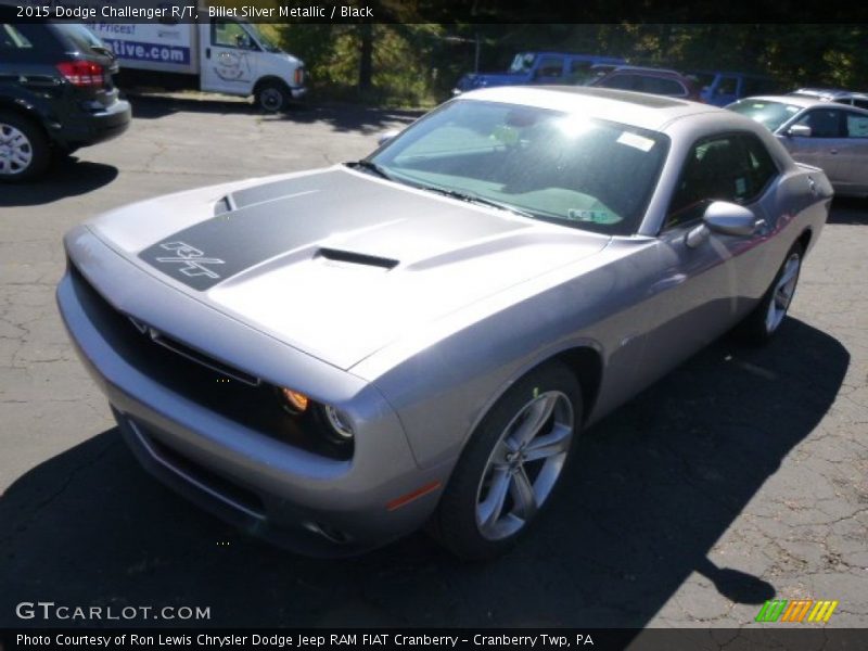 Billet Silver Metallic / Black 2015 Dodge Challenger R/T