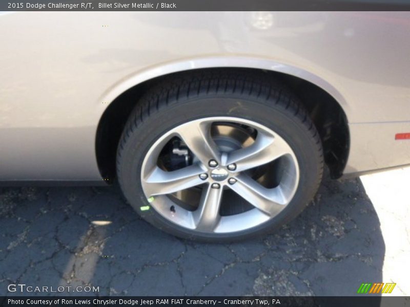 Billet Silver Metallic / Black 2015 Dodge Challenger R/T