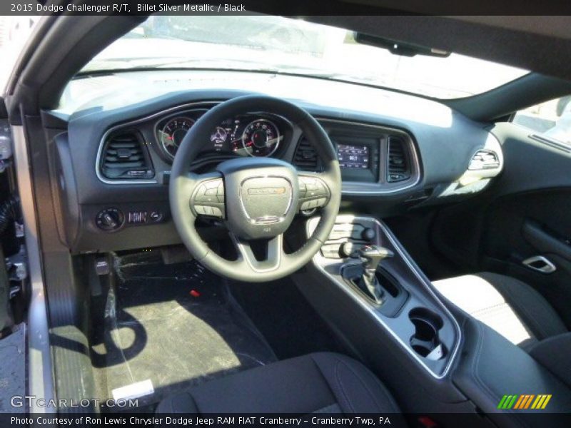Billet Silver Metallic / Black 2015 Dodge Challenger R/T