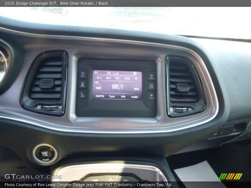 Billet Silver Metallic / Black 2015 Dodge Challenger R/T