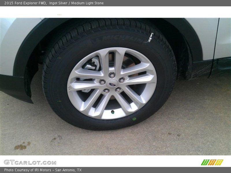 Ingot Silver / Medium Light Stone 2015 Ford Explorer FWD