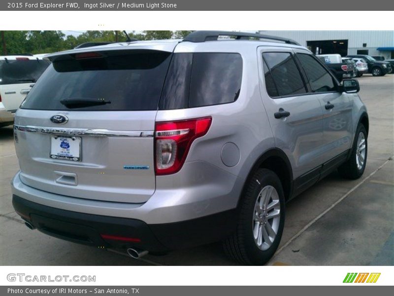 Ingot Silver / Medium Light Stone 2015 Ford Explorer FWD