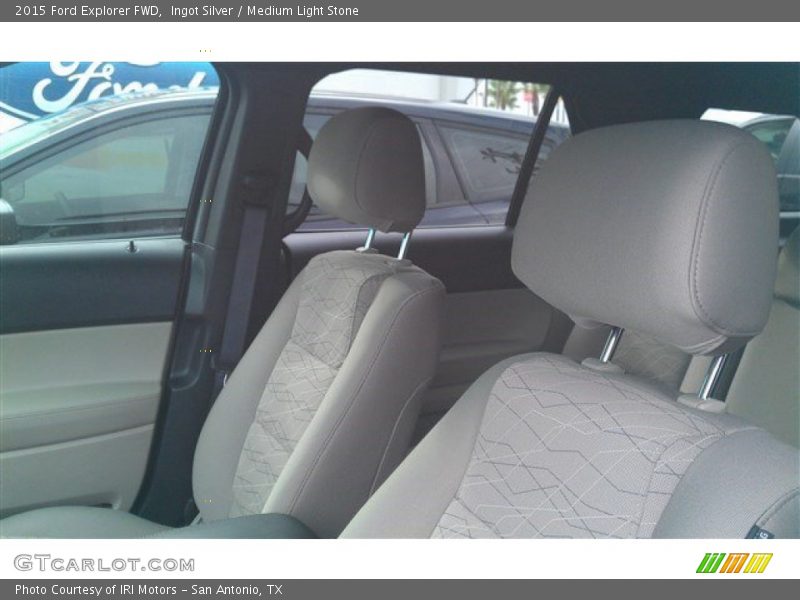 Ingot Silver / Medium Light Stone 2015 Ford Explorer FWD